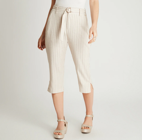 CAPRI ESTAMPADO CON LAZO Y BOLSILLOS