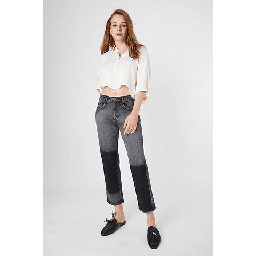 JEANS MOM AMALIA BICOLOR
